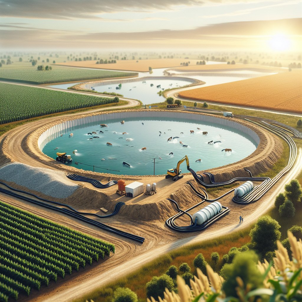 How to create a farm pond for irrigation and livestock