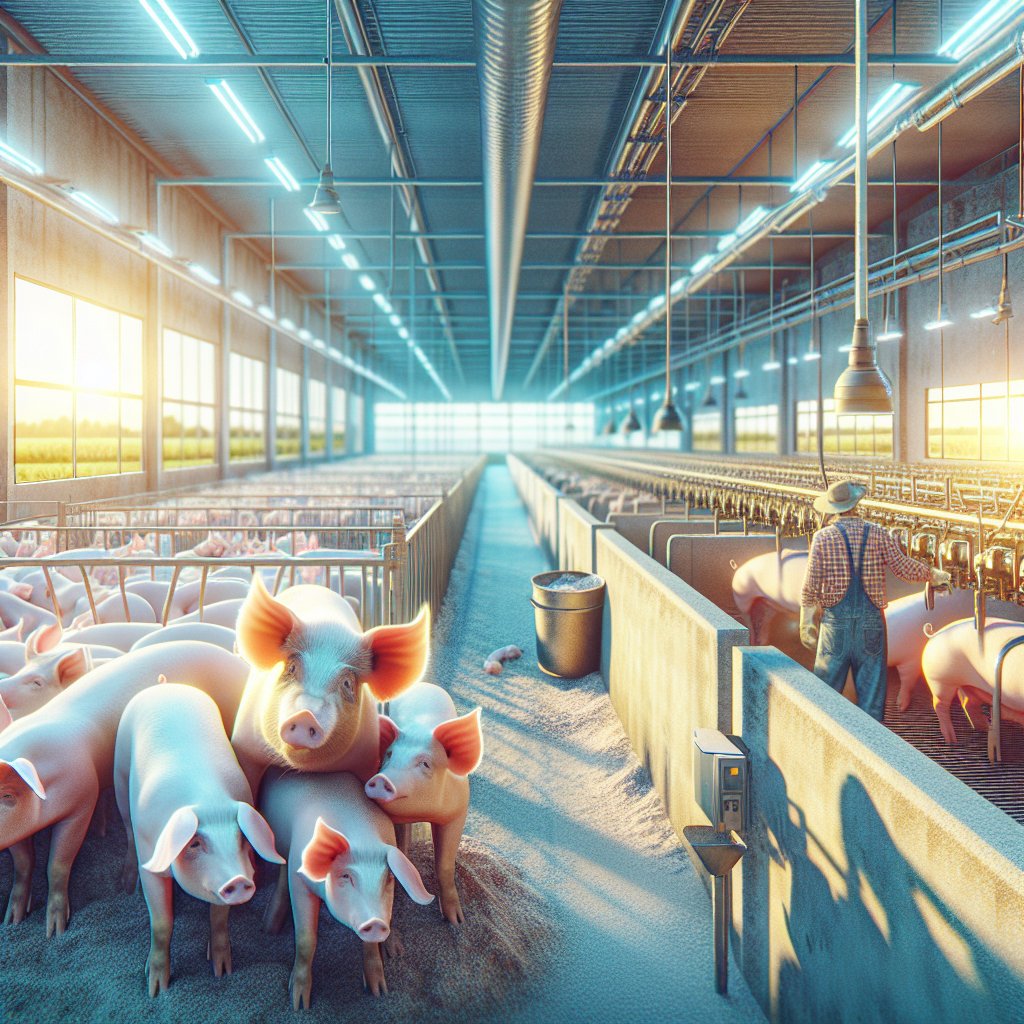 How to raise pigs for meat production on a farm