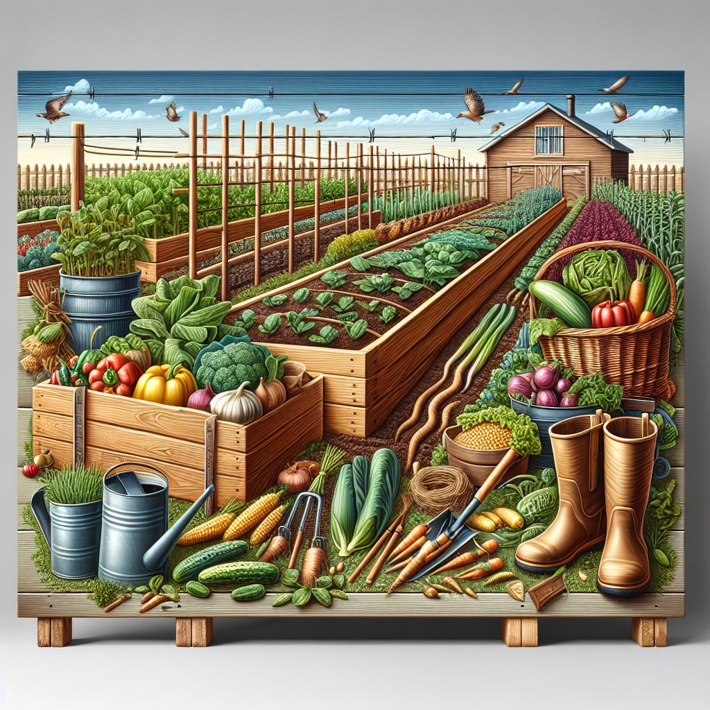 Tips for growing vegetables in raised beds on a farm