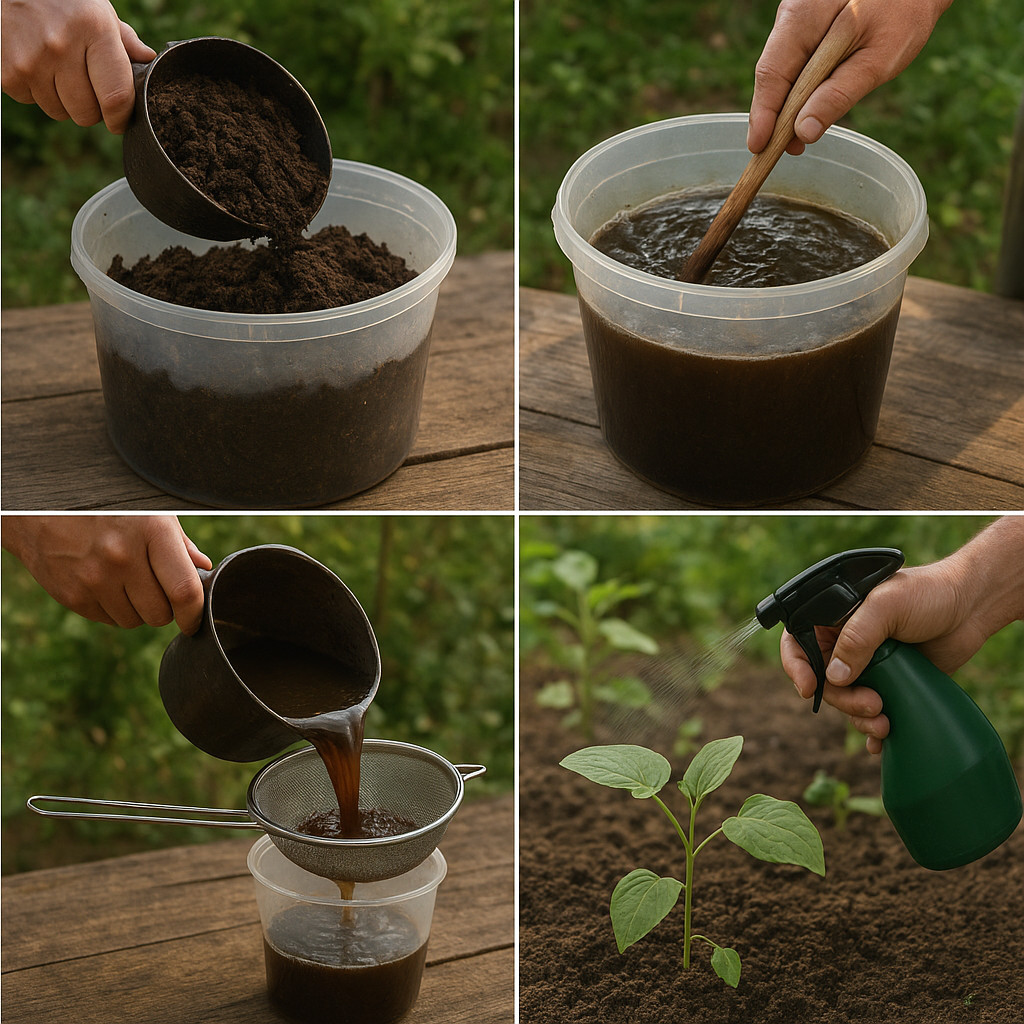 How to Make and Use Liquid Fertilizer from Compost